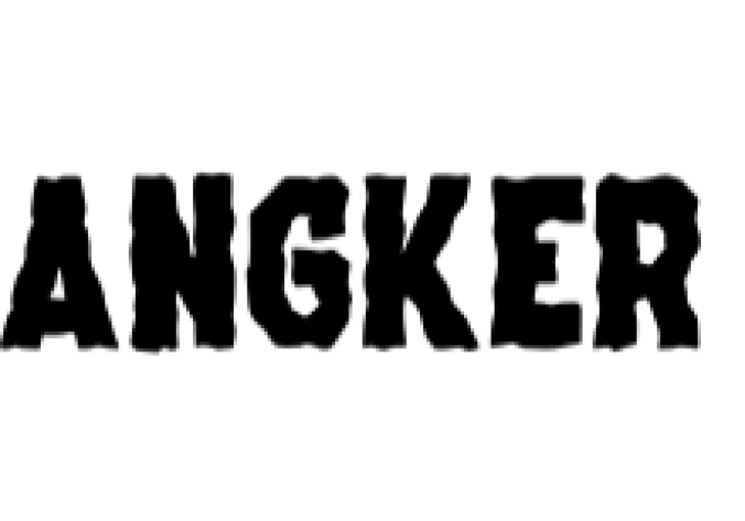 Angker Font Preview