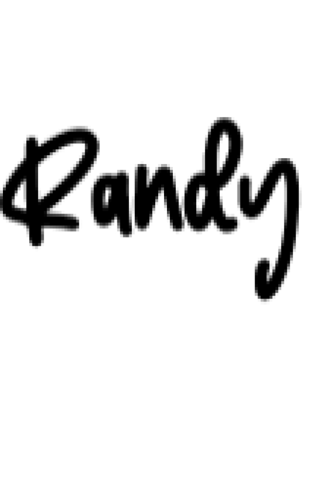 Randy Font Preview