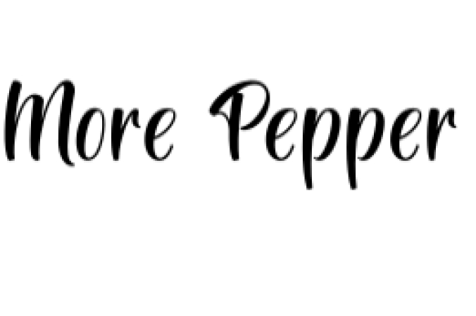 More Pepper Font Preview