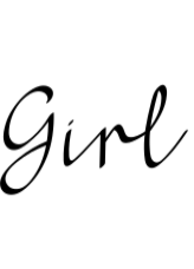 Girl Font Preview