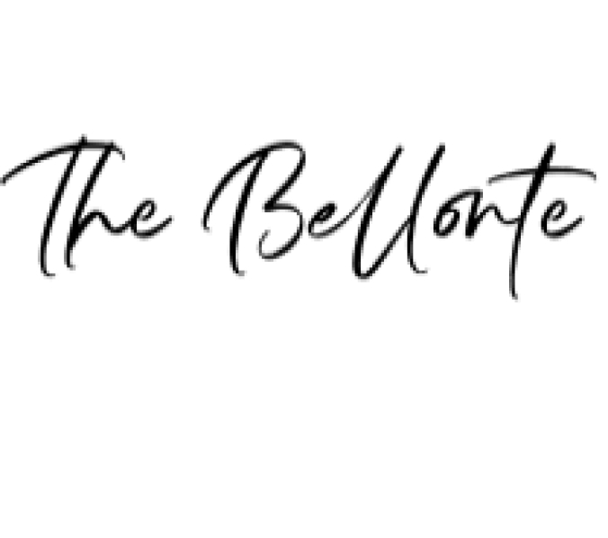 The Bellonte Font Preview