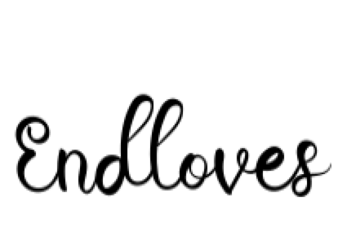 Endloves Font Preview