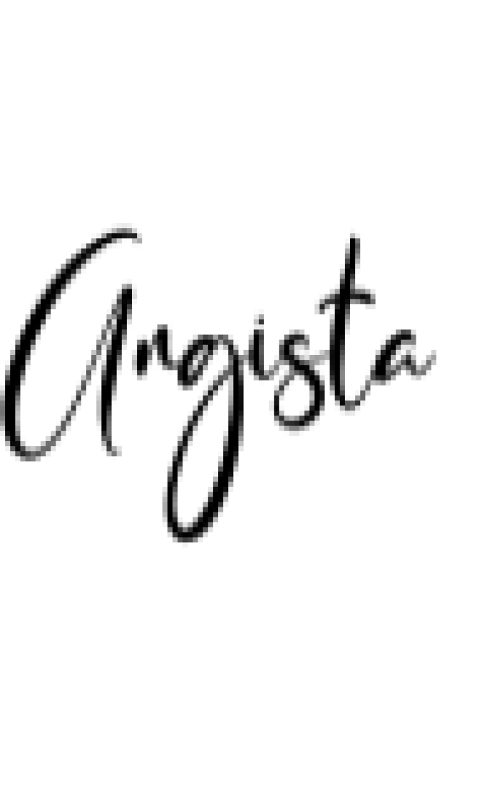 Angista Font Preview