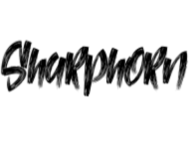 SharpHorn Font Preview