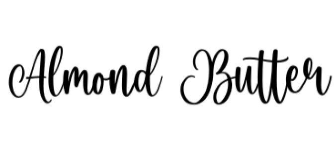 Almond Butter Font Preview