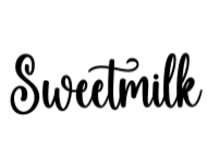 Sweetmilk Font Preview