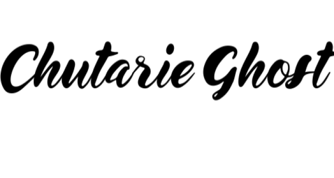 Chutarie Ghost Font Preview