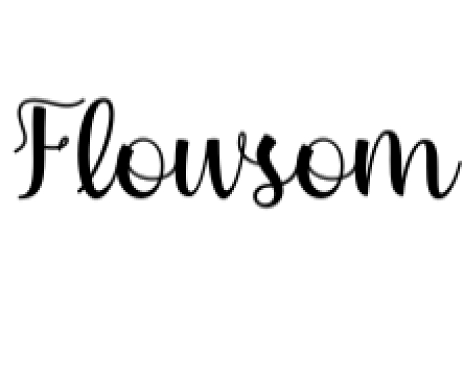 Flowsom Font Preview