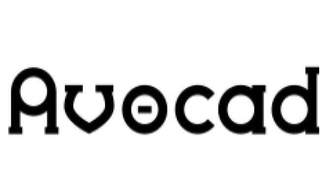 Avocad Font Preview
