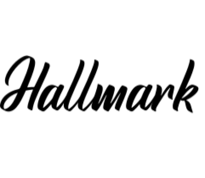 Hallmark Font Preview