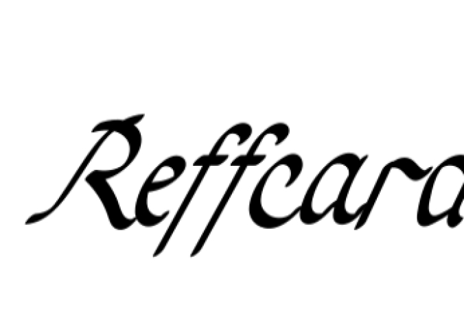 Reffcard Font Preview