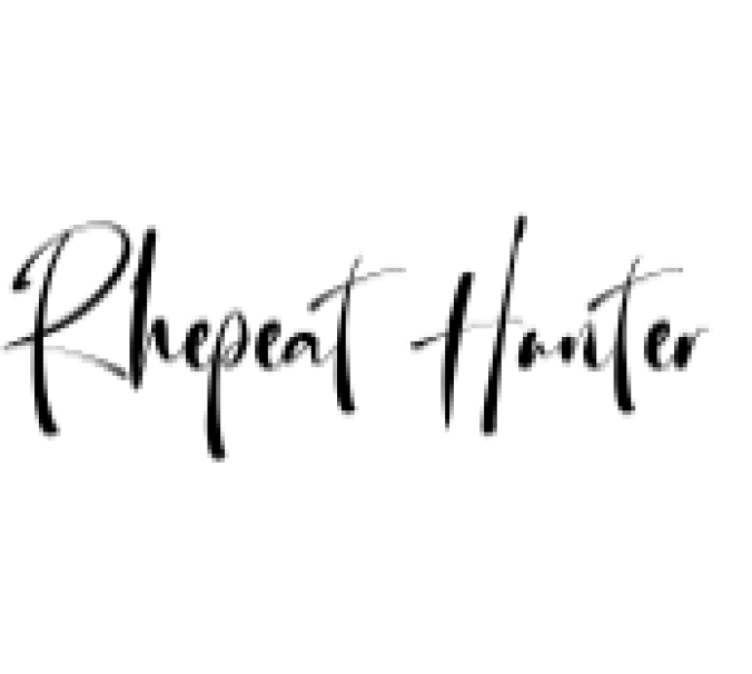 Rhepeat Hunter Font Preview