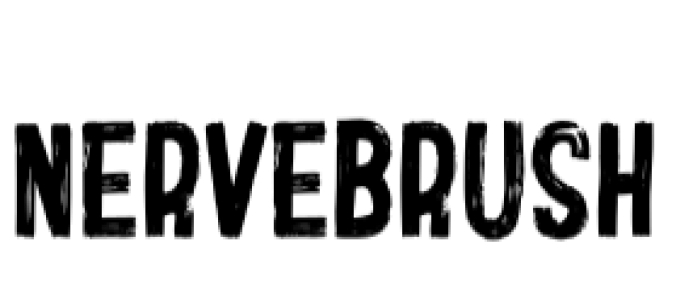 Nerve Brush Font Preview