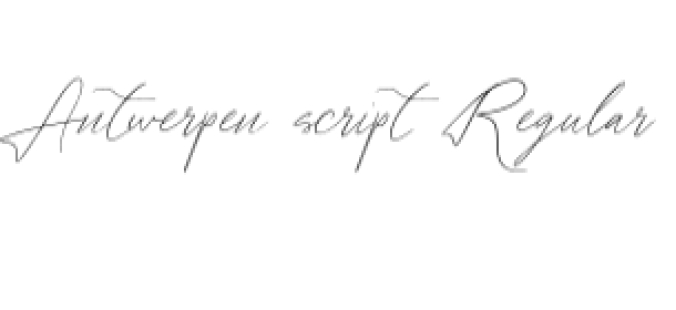 Antwerpen Font Preview