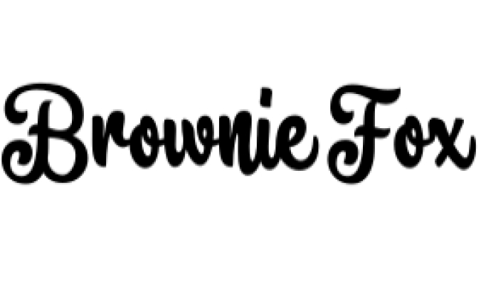 Brownie Fox Font Preview