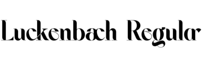 Luckenbach Font Preview