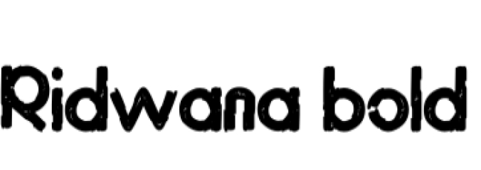 Ridwana Font Preview