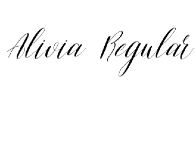 Alivia Font Preview