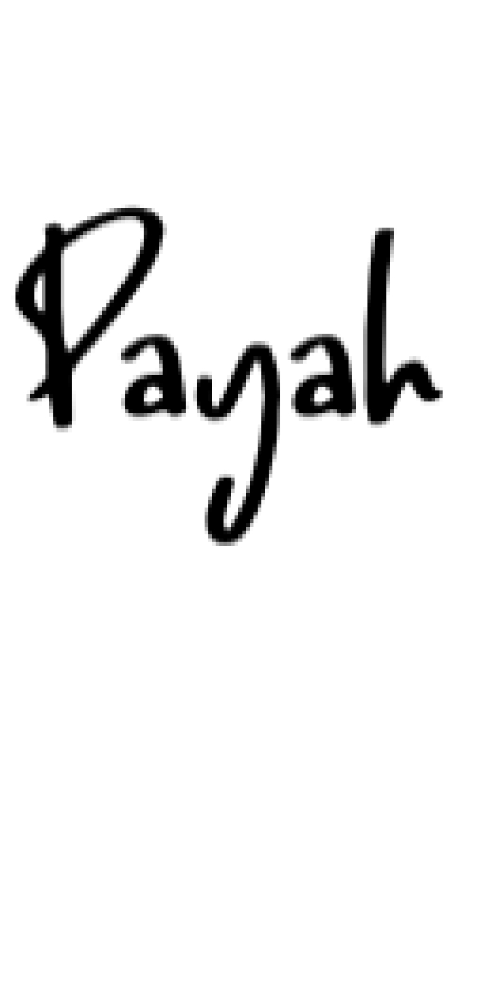 Payah Font Preview