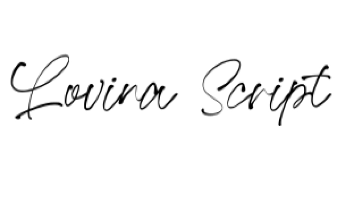 Lovina Script Font Preview