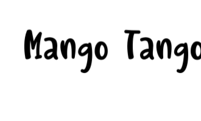 Mango Tango Font Preview