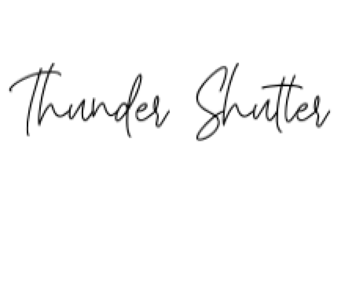 Thunder Shutter Font Preview