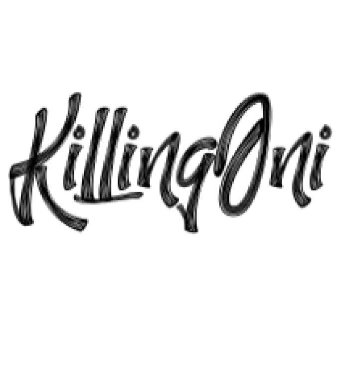 KillingOni Font Preview