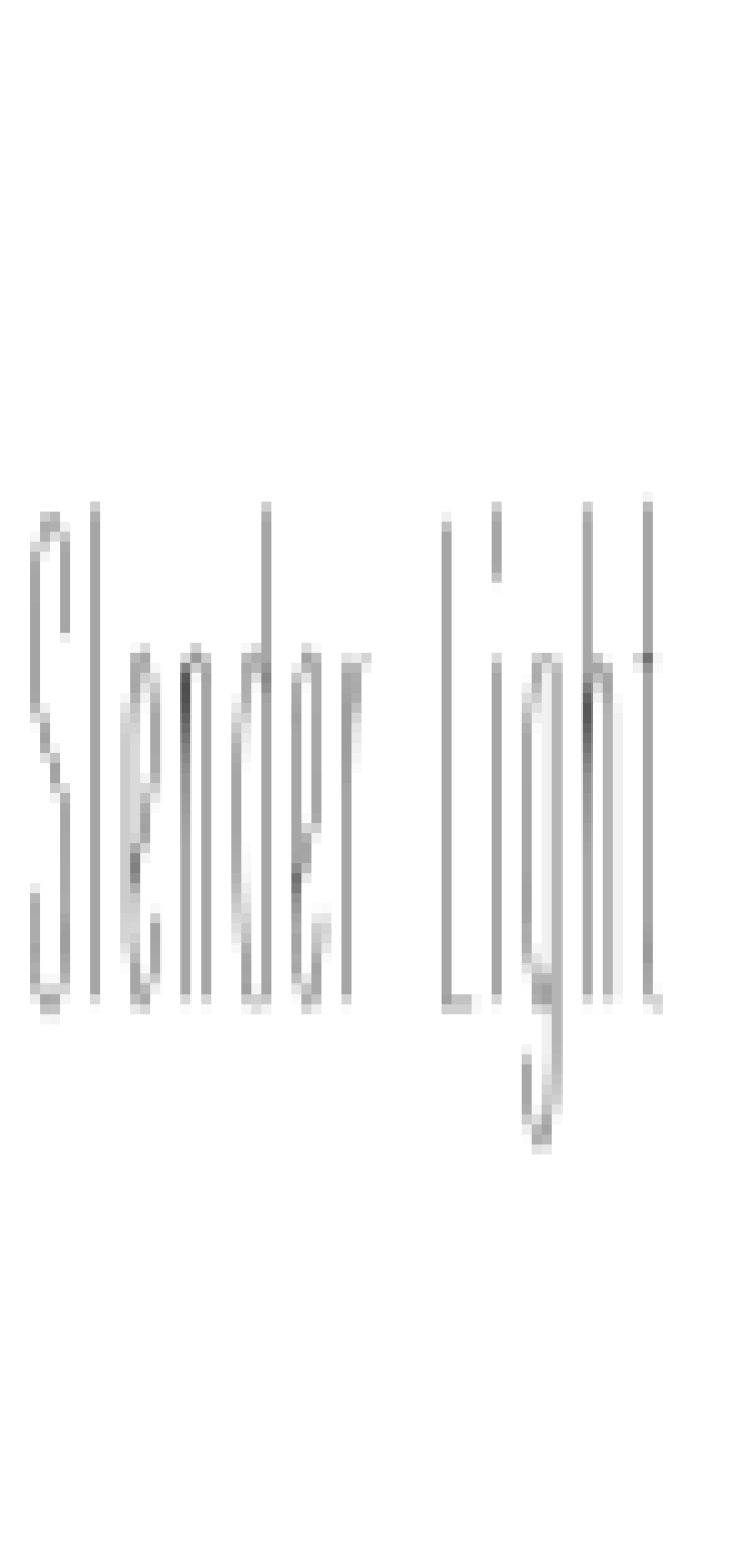 Slender Light Font Preview