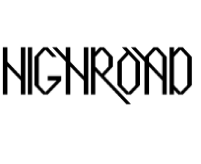 Highroad Font Preview