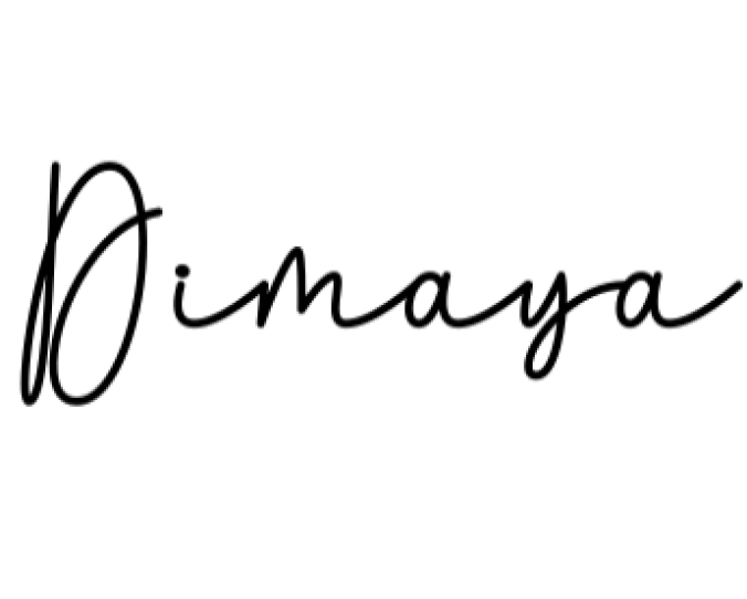 Dimaya Font Preview