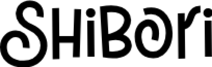 Shibori Font Preview