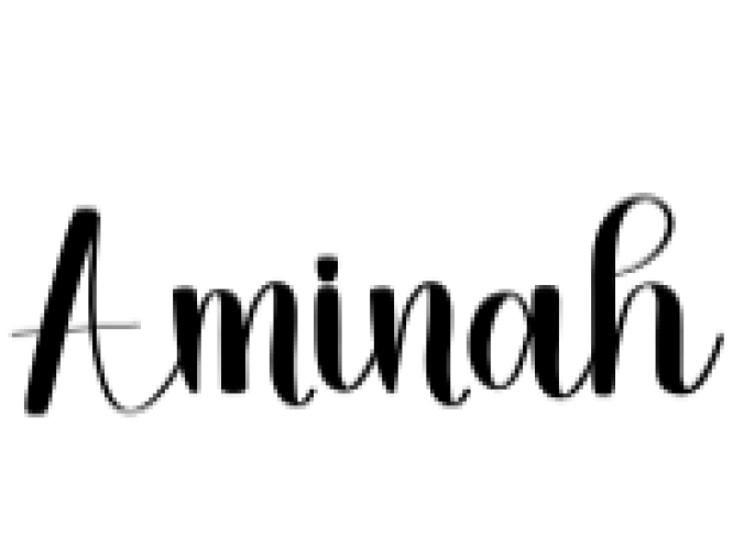 Aminah Font Preview