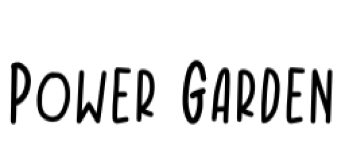 Power Garden Font Preview