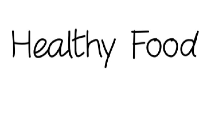 Healthy Food Font Preview