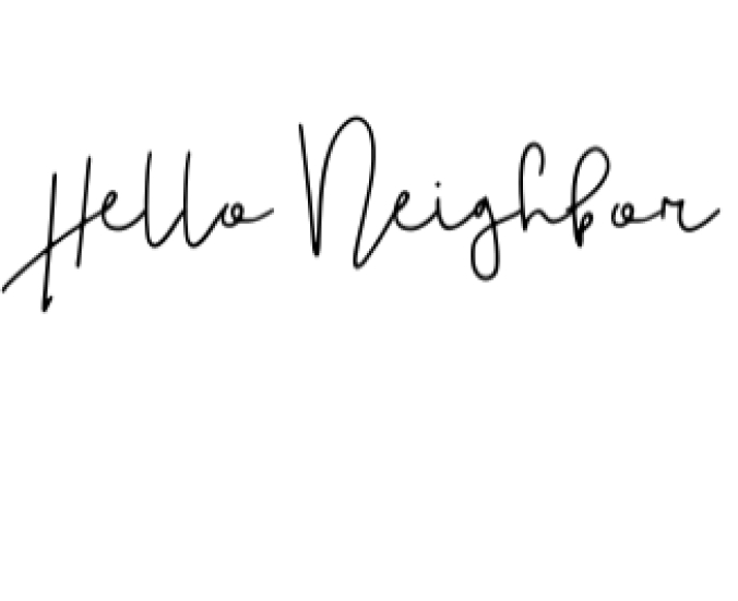 Hello Neighbor Font Preview