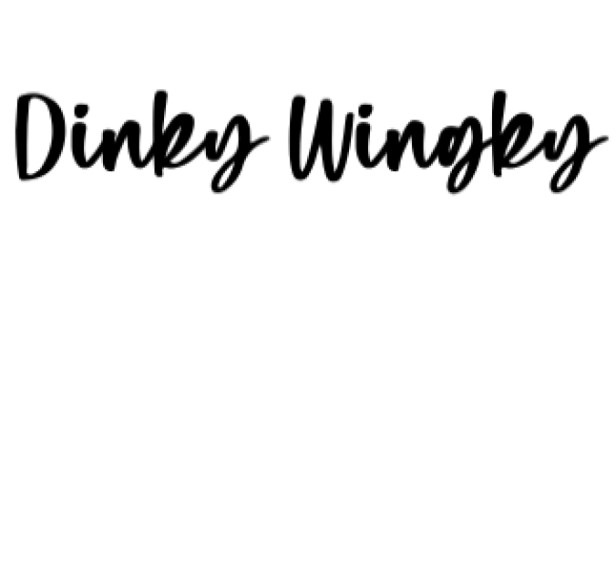 Dinky Winky Font Preview
