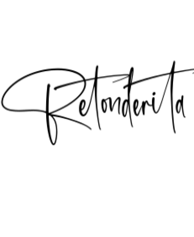 Retonderita Font Preview