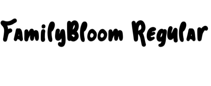 Family Bloom Font Preview