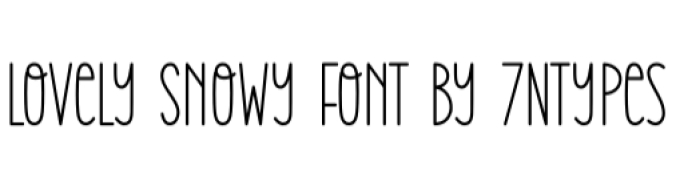 Lovely Snowy Font Preview