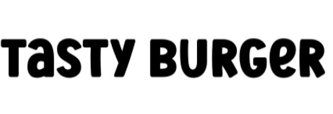 Tasty Burger Font Preview