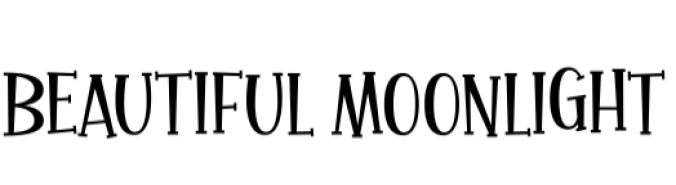 Beautiful Moonlight Font Preview