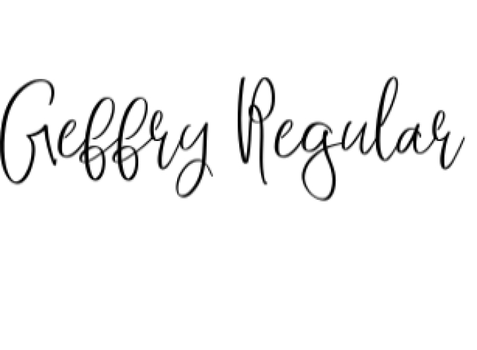 Geffry Font Preview