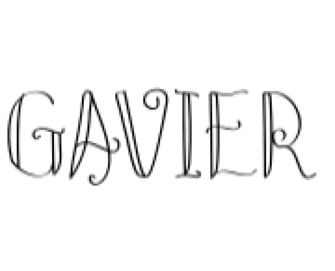 Gavier Font Preview