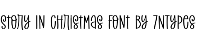 Story in Christmas Font Preview