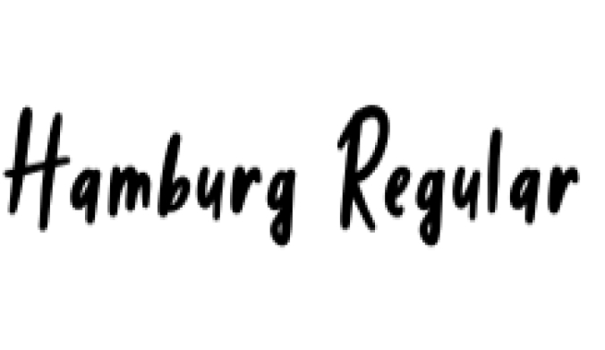 Hamburg Font Preview