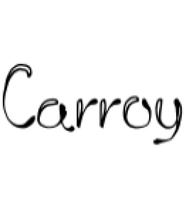 Carroy Font Preview