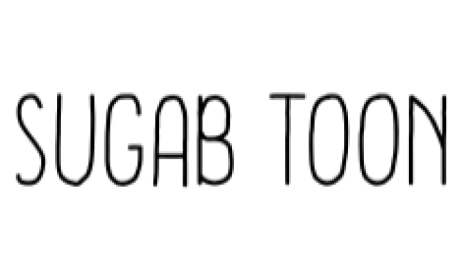 Sugab Toon Font Preview