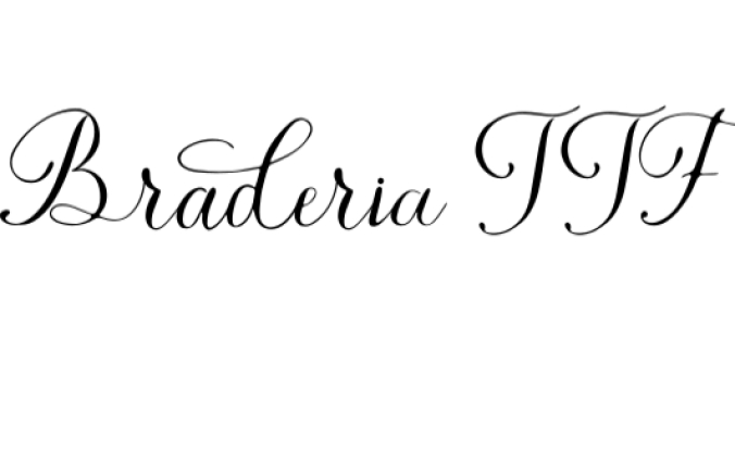 Braderia Script Font Preview