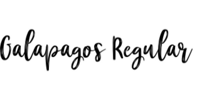 Galapagos Font Preview