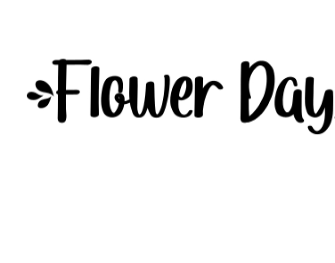 Flower Days Font Preview